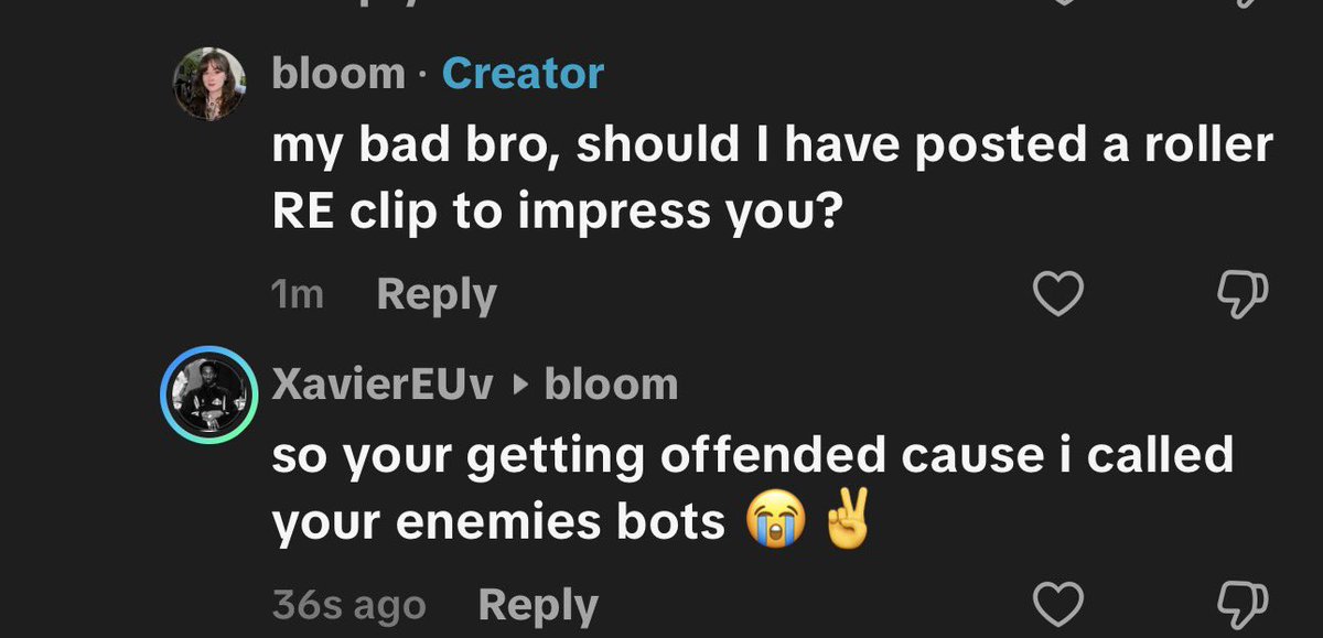 24hours100k's tweet photo. Someone explain to me why she’s mad that i called the team she fought bots. https://t.co/becdBGVZiG