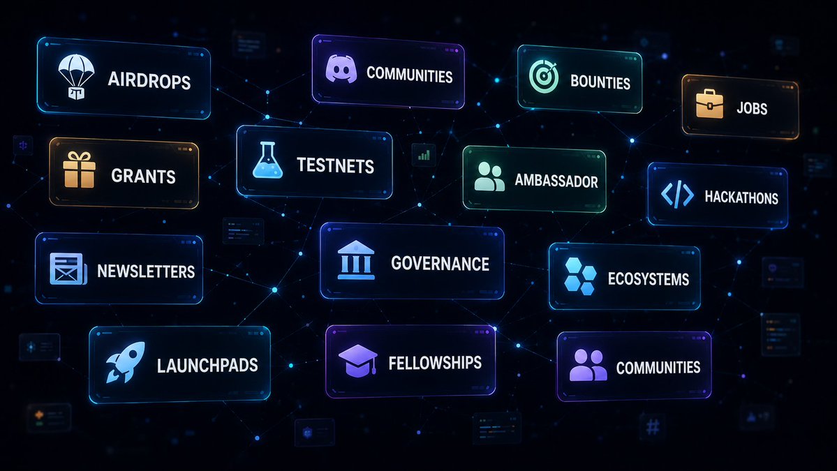 IbrahimSkamina's tweet photo. Web3 doesn't have an opportunity problem.

It has a discovery problem.

Grants are on one platform.
Hackathons somewhere else.
Jobs buried in timelines.
Bounties inside communities.
Testnets scattered across X.
Fellowships and ambassador programs discovered by chance.

We're building something to change that.

Alpha Radar is coming. 📡

Follow our handle 👉  @Alphaaradar
To keep updated 

#AlphaRadar #Web3
