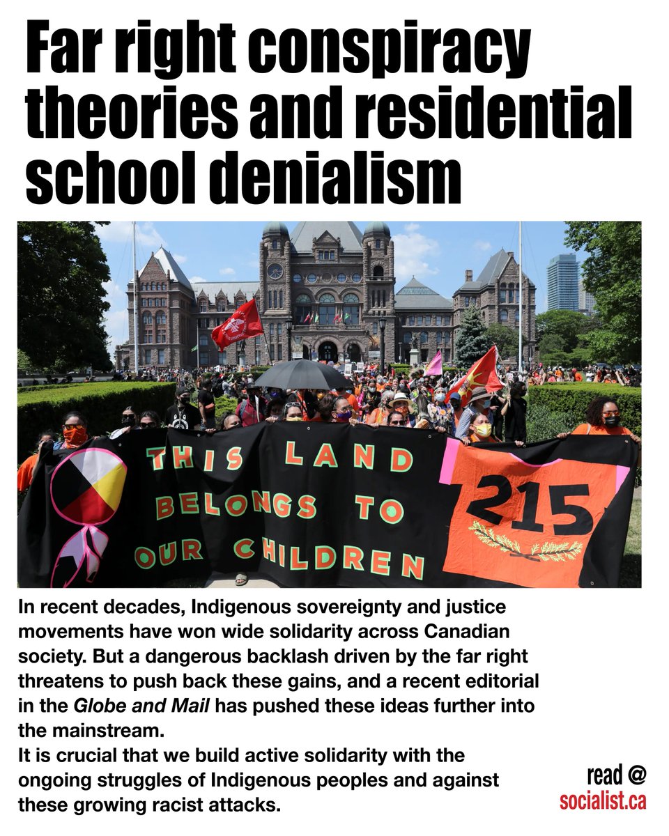 socialist_ca's tweet photo. We must build active solidarity with the ongoing struggles of Indigenous peoples for justice and sovereignty and oppose these growing racist attacks. 
Read at: https://t.co/MBFx8S4DMo https://t.co/2oFYcwiBNE