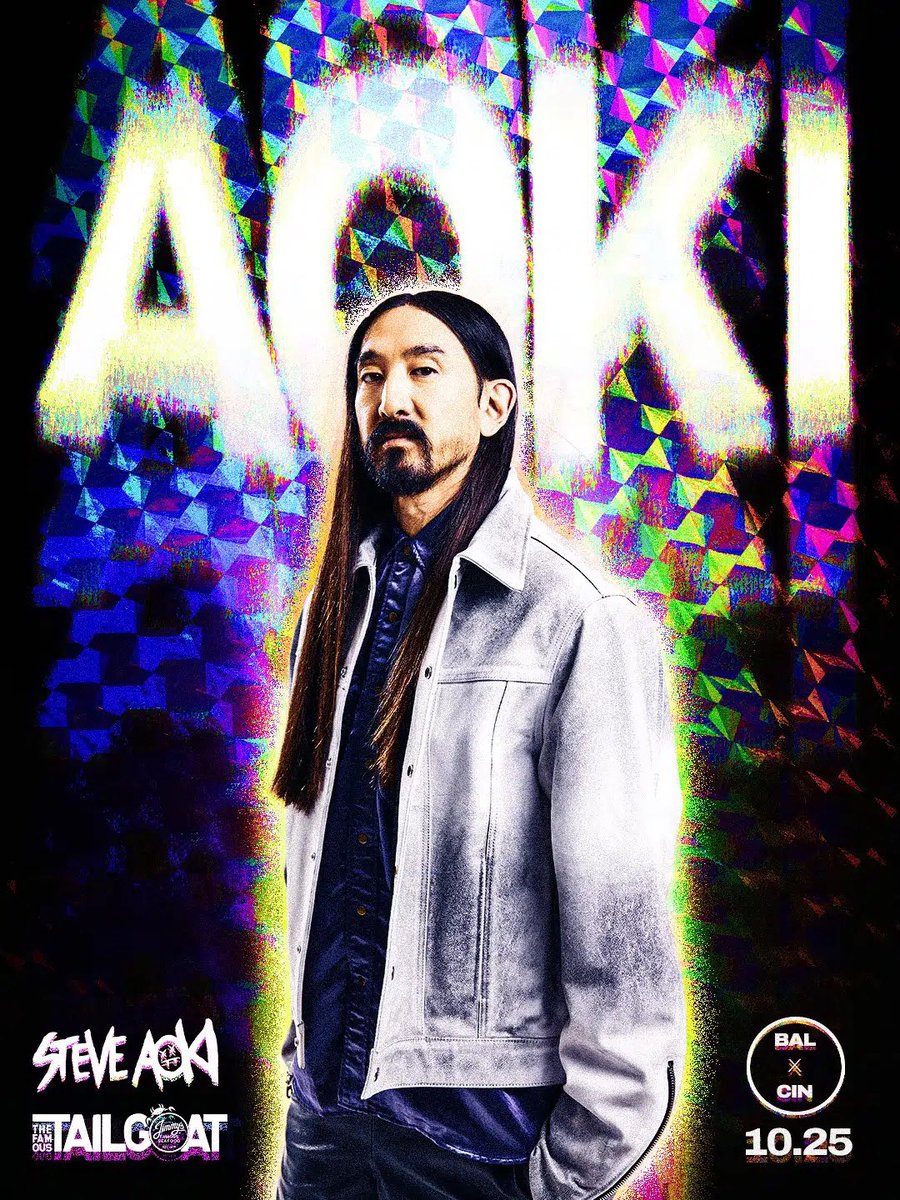 TheTailGOAT's tweet photo. 🏈 Our 2026 Lineup is our biggest EVER!

⭐️ Already announced: @steveaoki, @FOZZYROCK, @twofriendsmusic, and @IanAsherMusic!

😈 NOBODY does it like The TailGOAT! https://t.co/EnMIp8PRAE