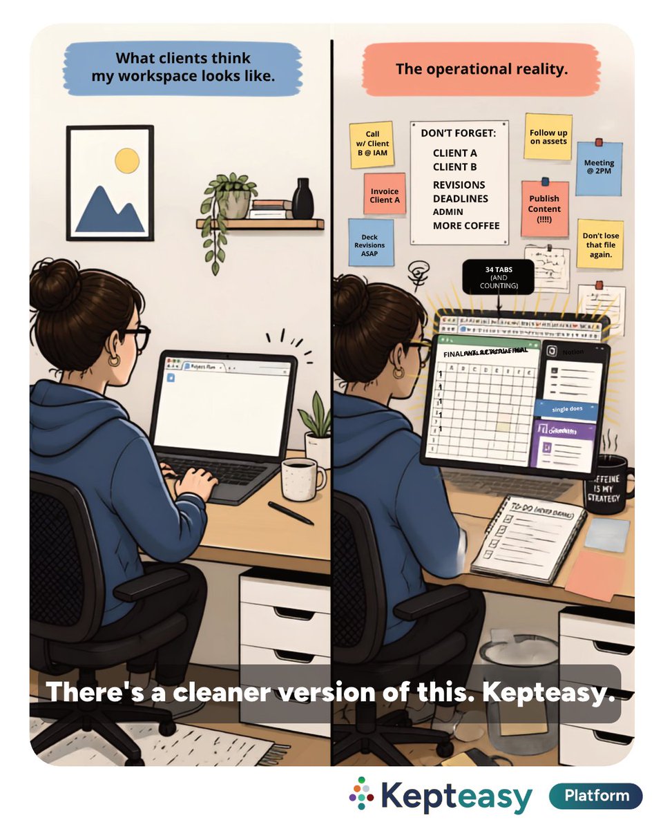 kepteasy's tweet photo. #fridayfunny #kepteasyplatform #kepteasy #freelancelife #projectmanagement #clientwork https://t.co/HsOjv2BsYd