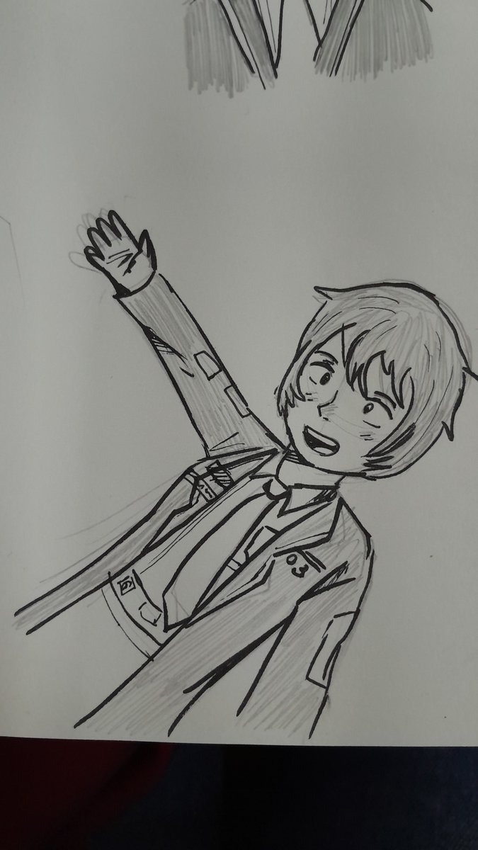 shermy_4's tweet photo. @ryuukenden4 The hand looks weird, haha https://t.co/fEl7h6JTDM