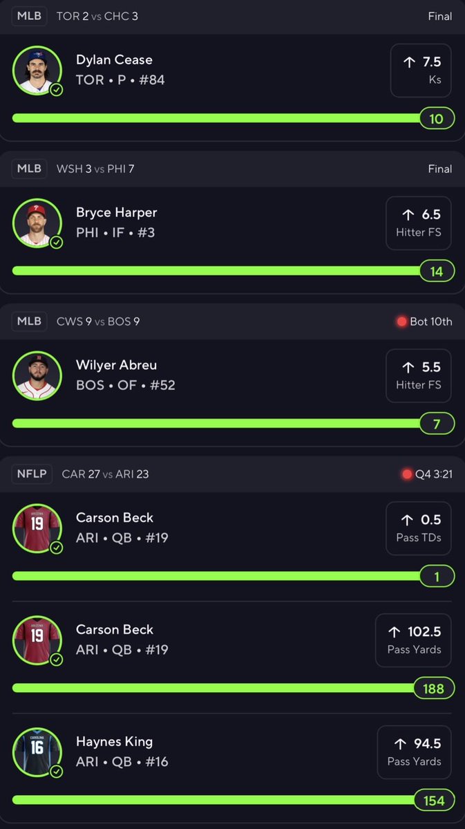 CM3locks's tweet photo. 26x MLB/NFL Bang🔥

#prizepicks   #Gambling𝕏   #NFL   #MLB https://t.co/hJunG44lqm