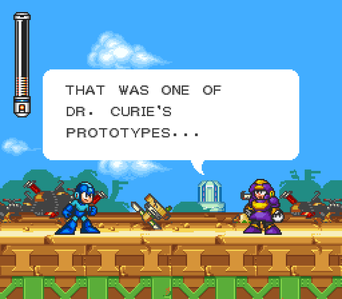 _maecom_'s tweet photo. found this old prototype of Mega Man 7, has this Pulse character in it, can't say much more since the demo ends here. pretty weird.

#mae_hart https://t.co/F7cOkQn6ai