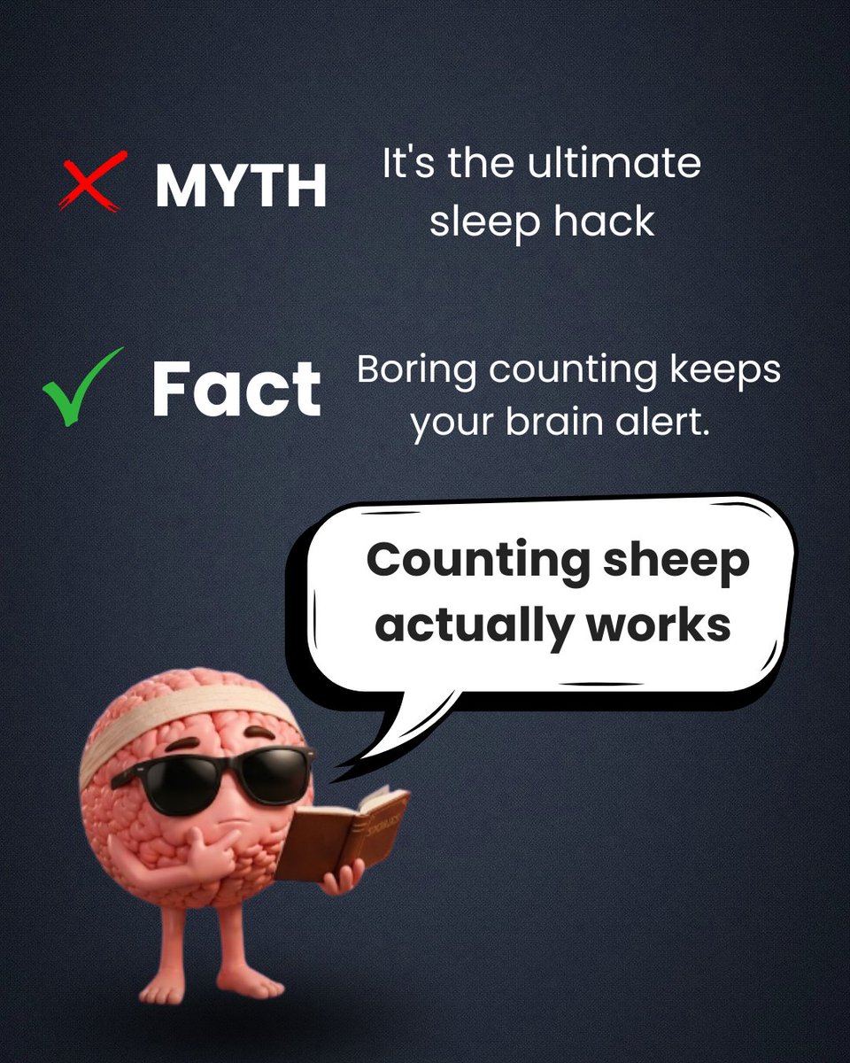 AndNourish8048's tweet photo. Myth: ❌ What you think you know
Fact: ✅ What's actually true
Every Friday, we fact-check the sleep advice you've been hearing your whole life.
#FactCheckFriday #SleepFacts #MythVsFact #SleepMyths #HealthyLiving #SleepScience #WellnessFacts #BetterSleep #FactCheck #SleepTips https://t.co/poYGC5TqHP