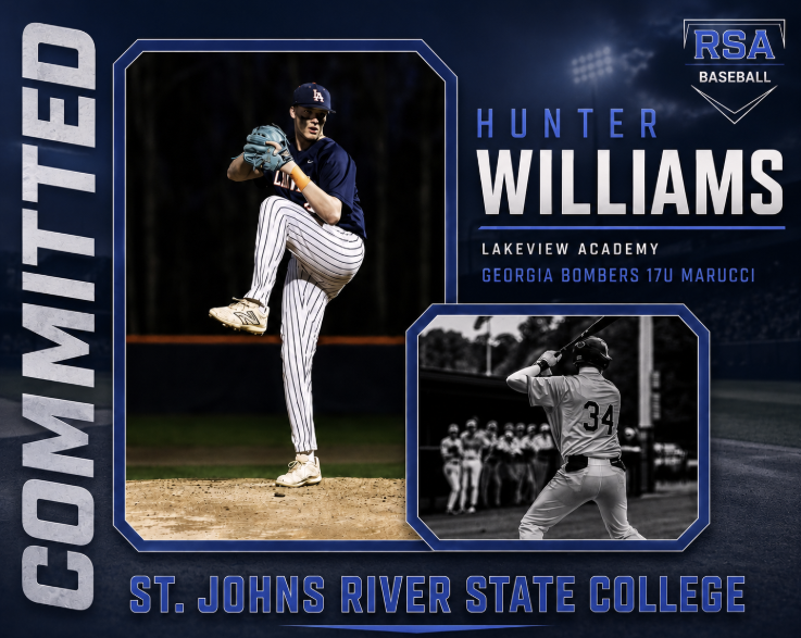 RSAScouting_BSB's tweet photo. Congratulations to 2027 RHP/1B #RSABaseball prospect @BigHunt34 on committing to St. Johns River State College (@SJR_BASEBALL)
@MikeEwingRSA | @GeorgiaBombers https://t.co/Ma3XekXEoC