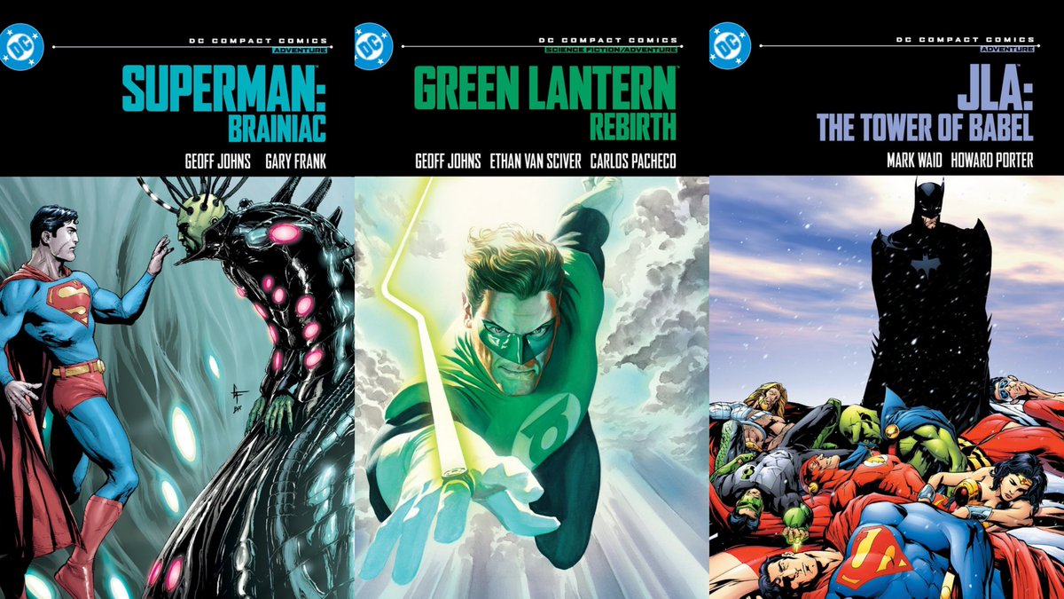 dcuworld's tweet photo. DC Comics have announced three new DC Compact Comics

•Superman: Brainiac- June 1,2027
•Green Lantern: Rebirrh- June 1,2027
•JLA:The Tower of Babel- June 29,2027 https://t.co/jggf8CeWEg