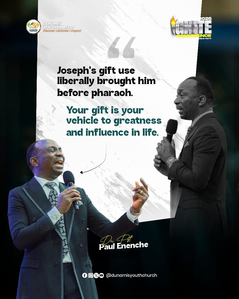 drpaulenenche's tweet photo. Your gift is your vehicle to greatness and influence in Life.

It is better to Live for impact than income; Impact on your world will bring both income and influence.

@drpastorpaulenenche ministering live at Ignite Conference 2026- Day 5 morning https://t.co/MM5KMd2hKN