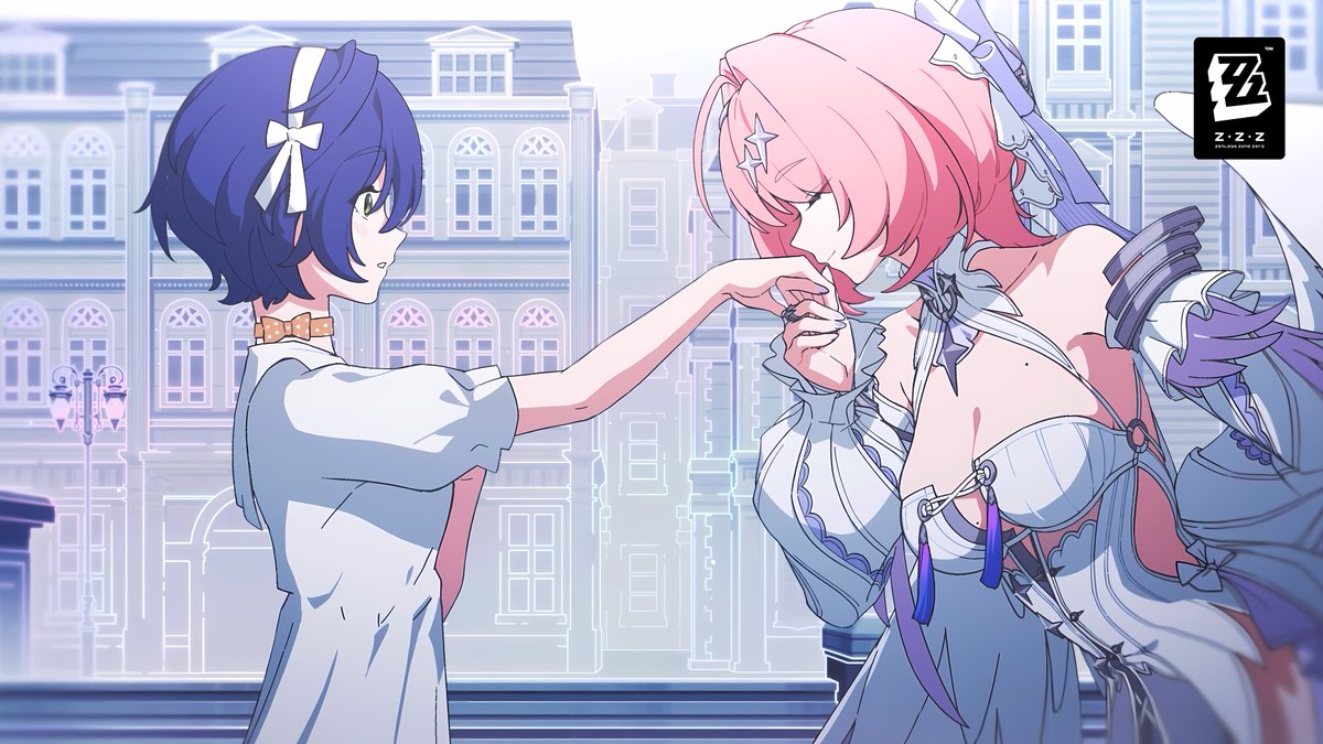 Froggy_doodles's tweet photo. Went through the new official wallpapers they shared for Remielle and i must say they picked the best for Belle's scenes without a doubt. It's mindblowing that offical page picks these for promotion and some people still deny the existence of yuri in ZZZero https://t.co/JH8TGtKioF