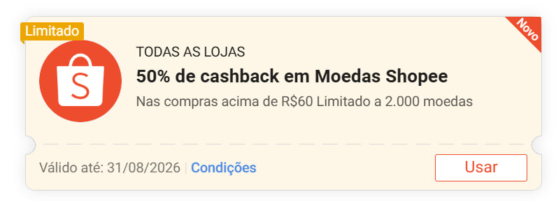 LinksBrazil's tweet photo. Cupom Shopee 

F4AB1BANG - 50% de cashback, limite de R$20 (2000 moedas)

Resgate aqui
https://t.co/OdMWCidNgQ

Link do Carrinho 🛒
https://t.co/I1eepwF7en

anúncio https://t.co/BqIvC8hLJ2