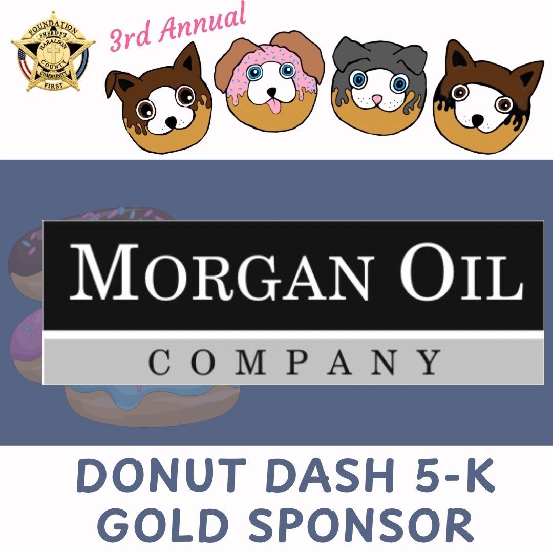 HaralsonSheriff's tweet photo. We would like to thank Morgan Oil Company for being a Gold Sponsor for the Haralson Sheriff Foundation’s 3rd annual Donut Dash 5K that benefits kids programs!
#DonutDash5K
#MorganOilCompany
#KidsPrograms
#GoldSponsor
#ThankYou
#HSF
#HCSO https://t.co/R8NCaLqfx4