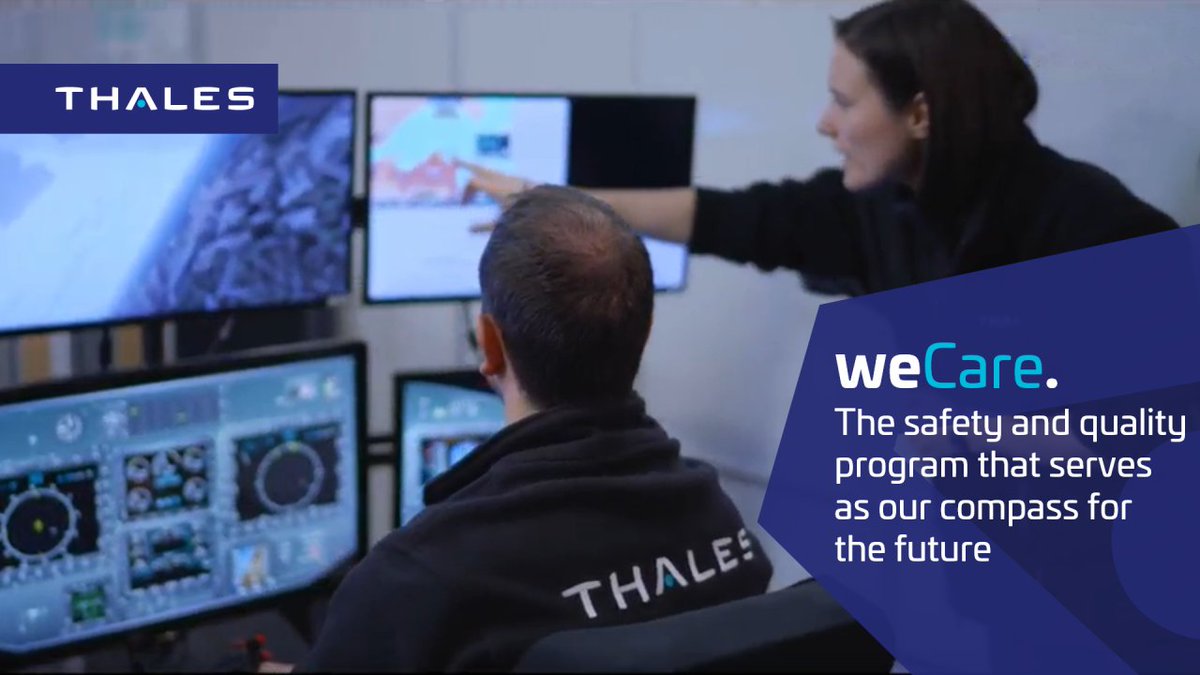 ThalesAerospace's tweet photo. 🛫 For sustainable aviation to soar, safety and trust are essential. At Thales, we embed quality and reliability into our culture through the in-house safety program 𝐰𝐞𝐂𝐚𝐫𝐞, as detailed in this LinkedIn article by our Avionics EVP Yannick Assouad. 
📰https://t.co/diMWVOELAa https://t.co/K9C6gkxDnv