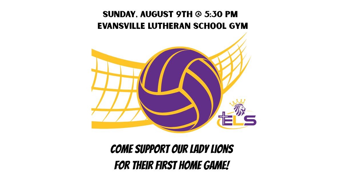 EVLUTHERAN's tweet photo. It's Volleyball season!! Let's Go Lions! #LadyLions #EvansvilleLutheran #SupportOurTeam #GoLions https://t.co/Gwl8UzWuBQ