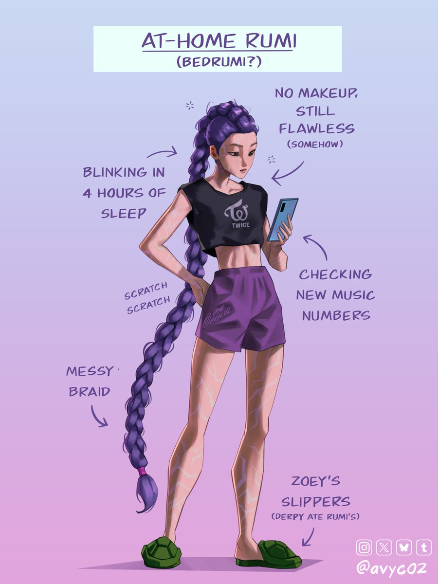 avyc02's tweet photo. Rumi, professional workaholic~ 💅✨
#KpopDemonHuntersrumi #kpopdemonhuntersnetflix #kpopdemonhuntersfanart #KPOPDEMONHUNTERS #kpdh #kpdhfanart #rumi #fanart #ArtistOnTwitter https://t.co/KU1LKsQcuL
