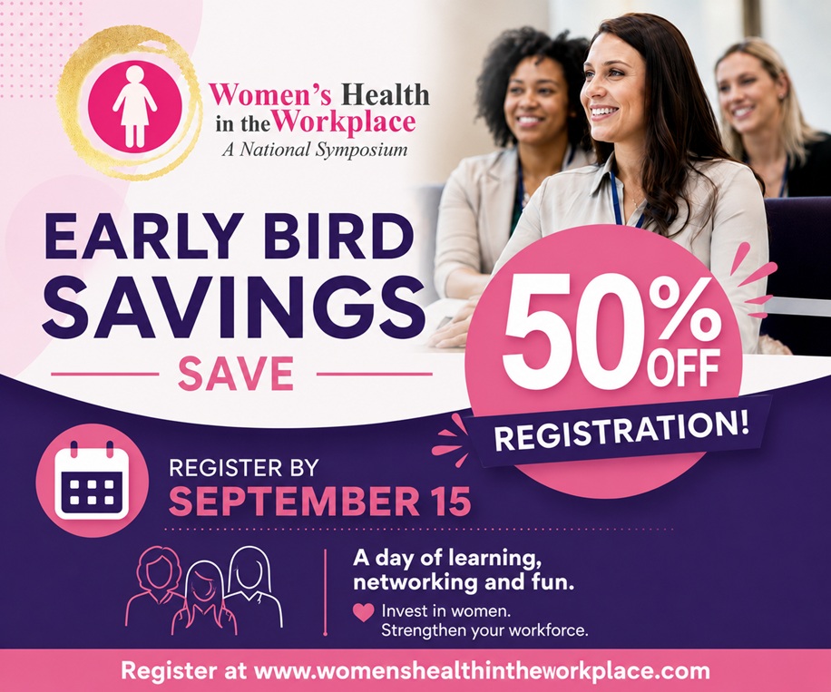 EAMOnline's tweet photo. Strengthen support for women in your workforce. Register today to attend the Women’s Health in the Workplace Symposium on Oct. 29. https://t.co/AF6qCrWhEP
#WomensHealth #EmployeeBenefits #WorkplaceWellbeing #SandwichGeneration #HRT #HealthBenefits #WorkingWomen https://t.co/Q4QWrbPqwL