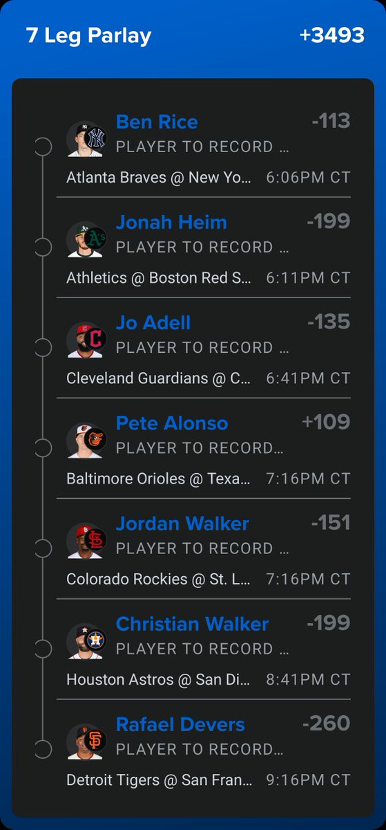 seymorbutzzz's tweet photo. Why not sprinkle a lil on the mlb boost builder? Good luck if tailing!🤞🙏 link in the comments #parlay #bet #fanduel #draftkings� #BettingX #gambling #boostbuilder https://t.co/Kqwp1xSSti