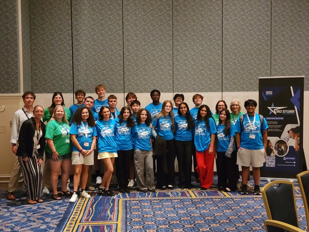 CCgirt's tweet photo. 🚀 Congratulations to the incredible NJ students who helped earn 1st Place at the International Space Settlement Design Competition at Kennedy Space Center! Your teamwork, leadership, and engineering talent show the future of aerospace is bright. #STEM #Space #ISSDC https://t.co/NeFZ2EAku1