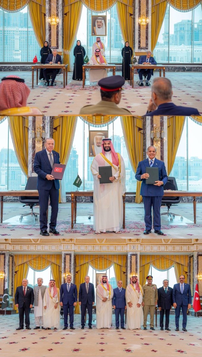 BasmatQararo's tweet photo. تحوّل استراتيجي يعيد رسم خريطة التوازنات الدولية! 🛡️⚡

معالم (اتفاقية مكة للدفاع المشترك) بين السعودية 🇸🇦 - تركيا 🇹🇷 - باكستان 🇵🇰:

📌 العقيدة العسكرية للحلف: "أي اعتداء مسلح على إحدى الدول الثلاث يُعد هجوماً مباشراً على جميع الأطراف." https://t.co/i6LDNSmUtc