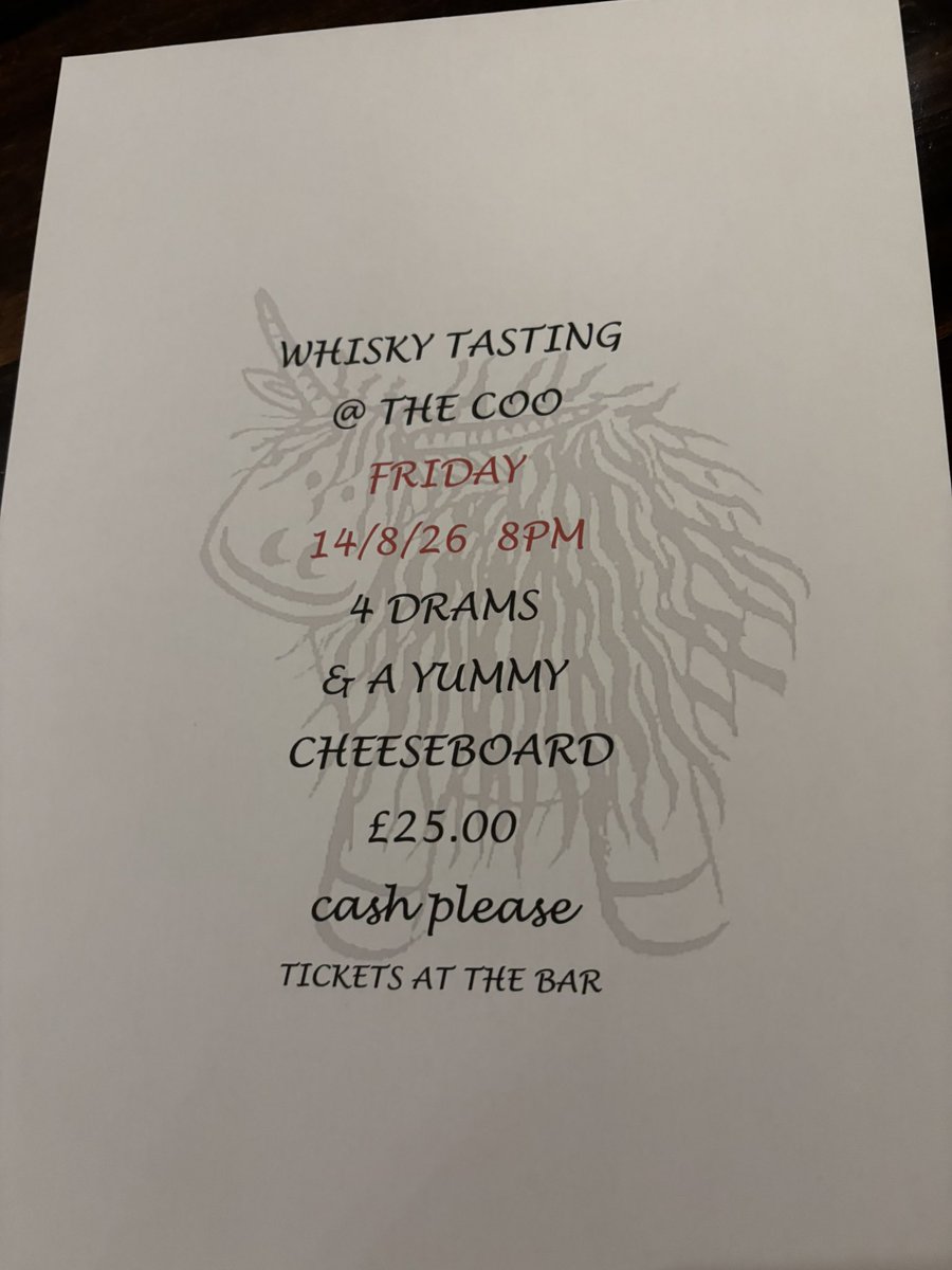 CurlycooBar's tweet photo. Still a few tickets left for whisky tasting on Friday 14th .
Happy Weekend 😊 https://t.co/rjclPJYsNZ