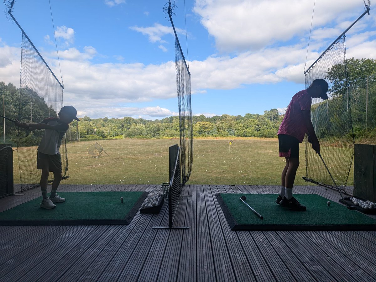JessRWinstanley's tweet photo. My boy absolutely smashing it at the driving range with his dad! Check out that swing he’s a natural 🏌🏼💪🏽💙 go on my son!!!! #golf #drivingrange @azzawink https://t.co/As77gFxoFb