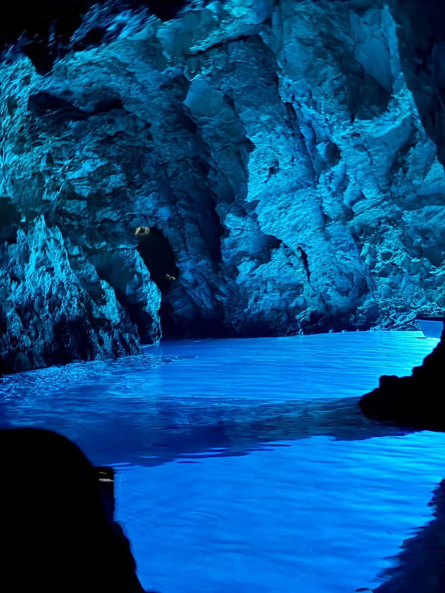 CallyGingrich's tweet photo. Grateful for a beautiful day exploring the waters around Vis, Croatia. From a former Yugoslav Navy tunnel to Stiniva Beach and the stunning Blue Cave on Biševo, we experienced the natural beauty and fascinating history of the Adriatic. 🇭🇷 https://t.co/OoxZygMovR