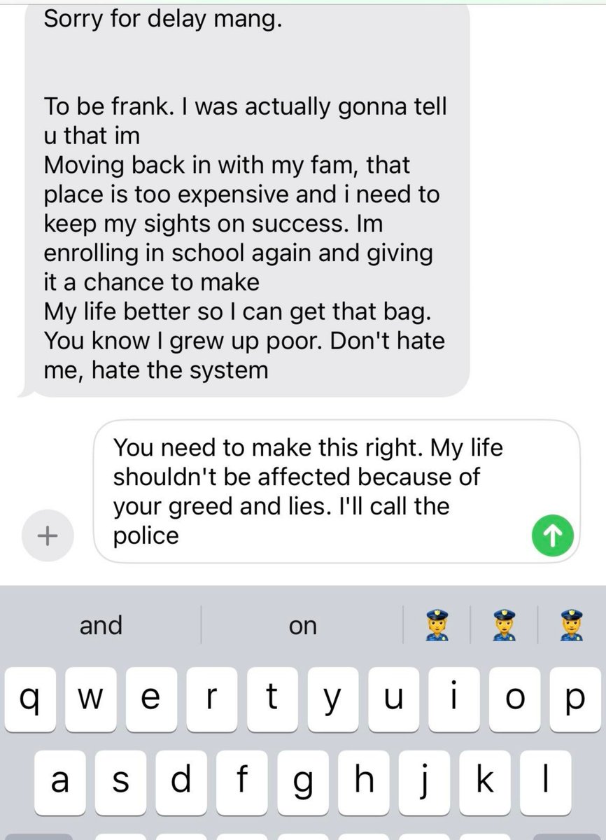 eyojoel77's tweet photo. roommate has been secretly pocketing my rent money for the last few months. Confronting him after... https://t.co/csfN5eRFSL