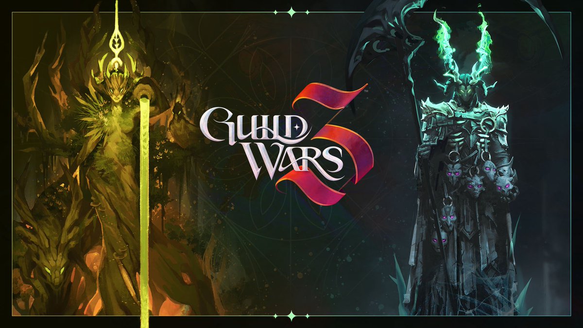 KROOF_'s tweet photo. The OFFICIAL concept art for Melandru, the goddess of nature, and Grenth, the god of death, ARE HERE!! 

Guild Wars 3 going strong! This is the best treat for the end of the week! ❤️👏 https://t.co/GaQoOqHVg6