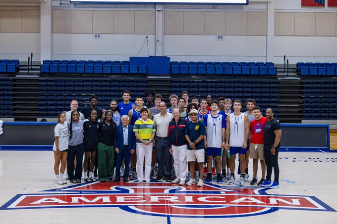 Image from American U. Men's Basketball (@AU_MBasketball)