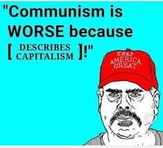 NTXcomrade's tweet photo. @HouseGOP Once communism takes over the world, capitalism will fade into the trashcan of history, right next to feudalism. https://t.co/Qdr75G0xT4