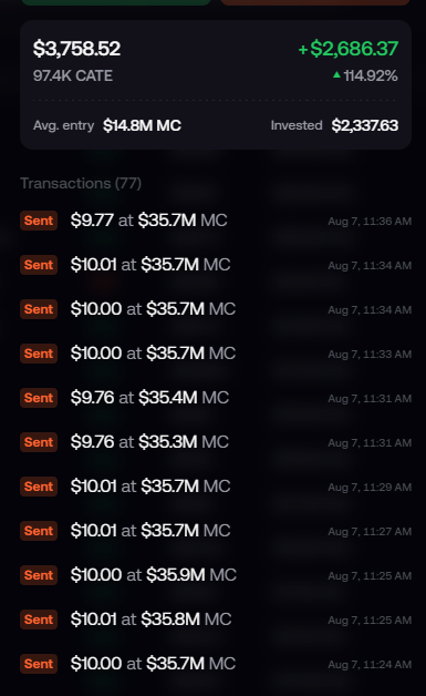 mutuaI18's tweet photo. At under 10k members I said I would do a giveaway, well we reached 10k and over $200 of $CATE has been given out to the community. Our next giveaway will be at 15k members on the telegram so join up!

BILLION DOLLAR $CATE https://t.co/IIJb1E49eN