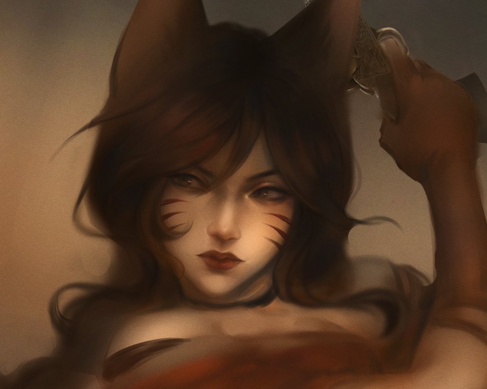 Seraya_x's tweet photo. wip #ahri https://t.co/58MQXkDdWz