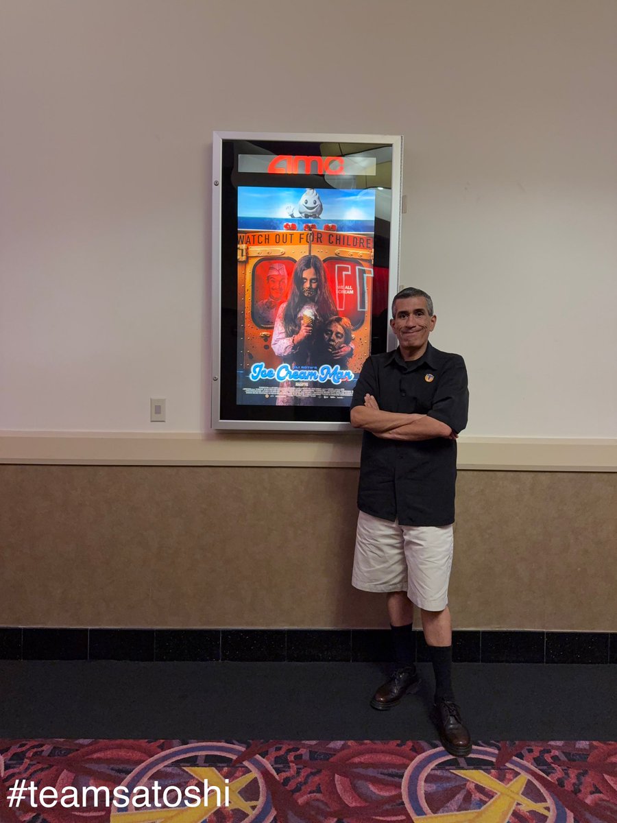 Satoshi__c's tweet photo. Movie time @AMCTheatres
The ice cream man
#teamsatoshi
#AMCNEVERLEAVING
#shareamc
#atamc
#theicecreamman
#amcstrong
#amcapes
#horror
#horrormovies https://t.co/mZPB7hGBKq