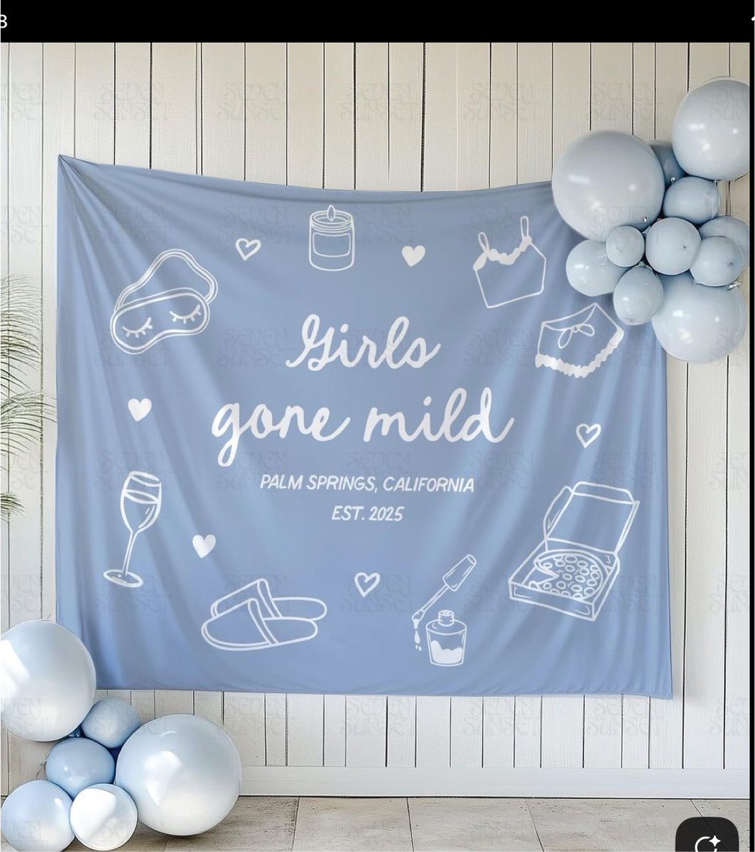 katsbabess's tweet photo. My little sister is getting married and this is the banner I’m doing for her bachelorette weekend weekend!!
So excited https://t.co/gqaqGmSX1G