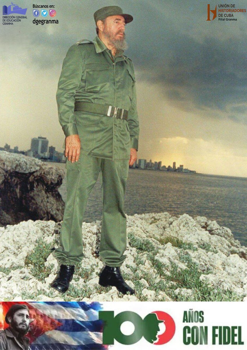 JHGcasanova's tweet photo. Fidel Castro: "Si vencemos mañana, se hará más pronto lo que aspiró Martí. Si ocurriera lo contrario, el gesto servirá de ejemplo al pueblo de Cuba, a tomar la bandera y seguir adelante”. #LatirAvileño #SinPerderUnDía #LatiendoConFidel @AlfreMene37409 @DiazCanelB https://t.co/bYhMZHMtKp