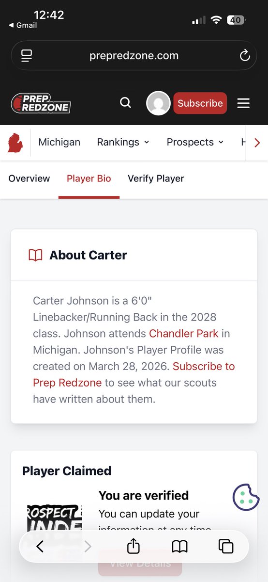 Cjsolozz's tweet photo. I AM NOW ON PREP REDZONE. 

i’ve been trying to set this up for a while but haven’t had the time. my highlights and contact info and everything  you might be looking for is on there. 

@scoutRyanPRZ @ScoutTyGraham @CoachKNoDuke @MichFBFrenzy @MIexposure @PrepRedzoneMI @247recruiting @247Sports