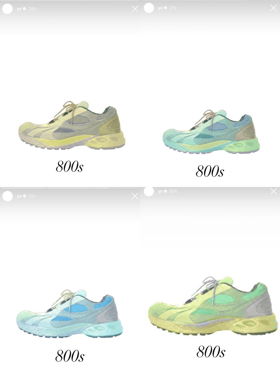 yzyupdates's tweet photo. 🚨Ye unveils new colorways for the YEEZY 800s via Instagram Stories. 🔥 https://t.co/dQ6289DTDY