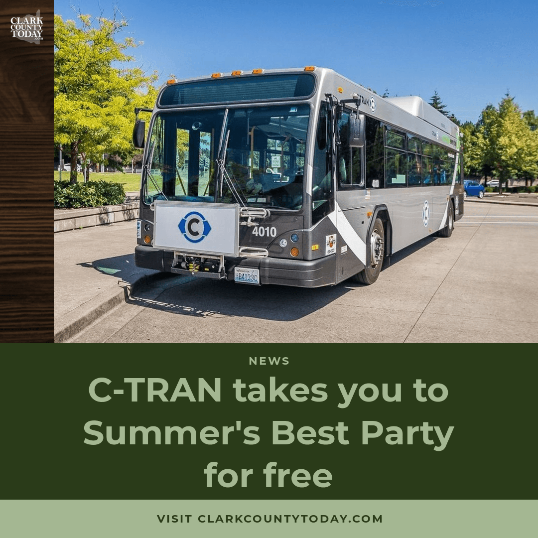 NewsFromCCT's tweet photo. C-TRAN's free shuttles run to the Clark County Fair Aug. 7–16 from 8 locations. Riders get $1 off admission, $2 off on C-TRAN Day Aug. 9. Last bus leaves at 11 p.m. https://t.co/J1vrrYE6JO #ClarkCountyFair #CTRAN

📷 File photo https://t.co/llPwYcXYtG