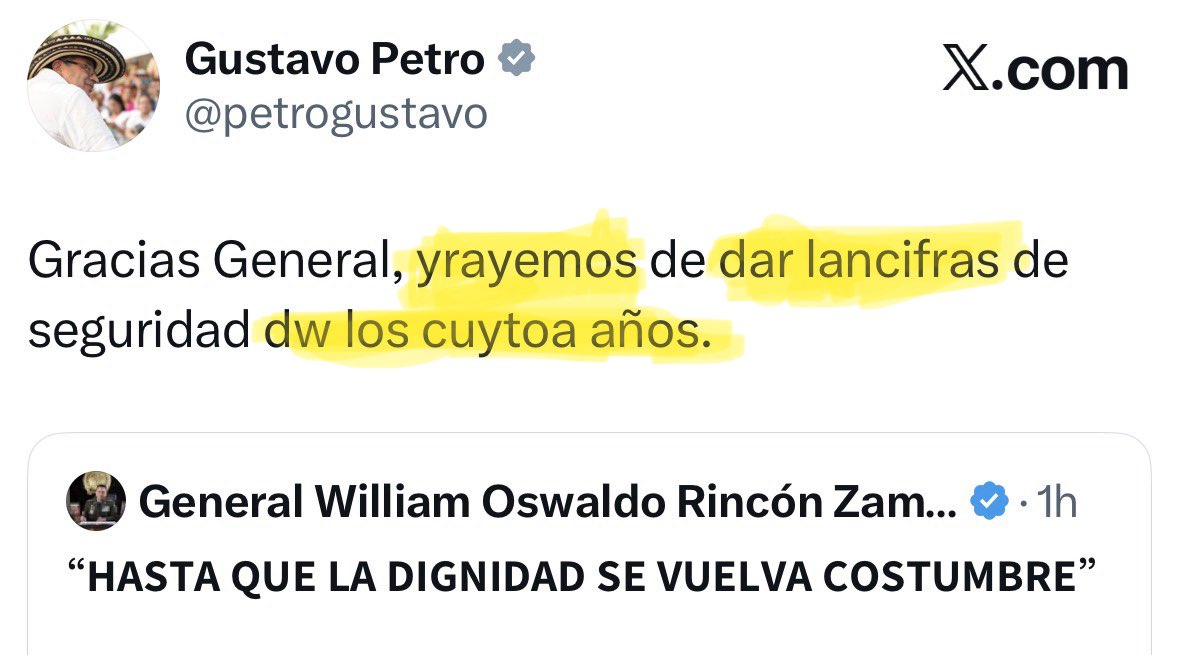 SoyVahos's tweet photo. @petrogustavo Empezó la agenda privada. https://t.co/GuYXGzHIxS