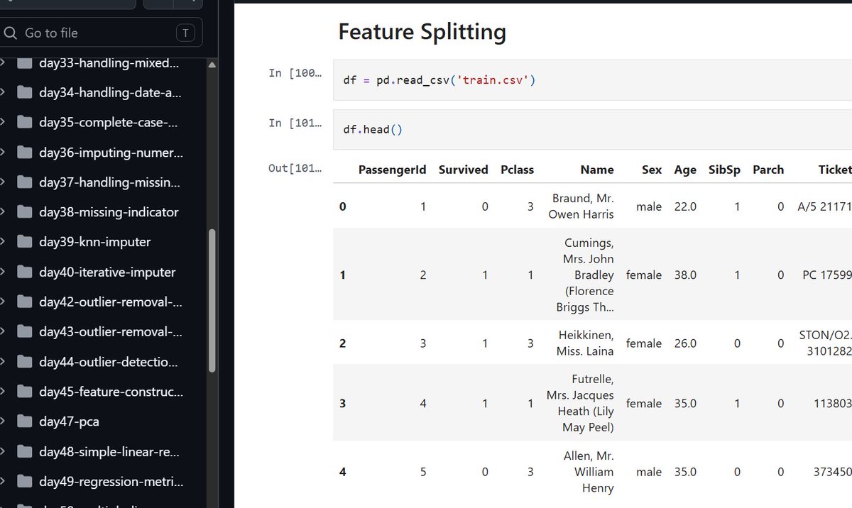 sparsemaddy's tweet photo. Day 21 of Learning AI
>>Learned how to handle missing data, outlier removal techniques, feature construction and feature splitting .
>> Learned merge and selection sort, pair and vector.
>>Completed L7 : Instruction
#ml #ai #gate #cp #dsa https://t.co/41YCOScatq