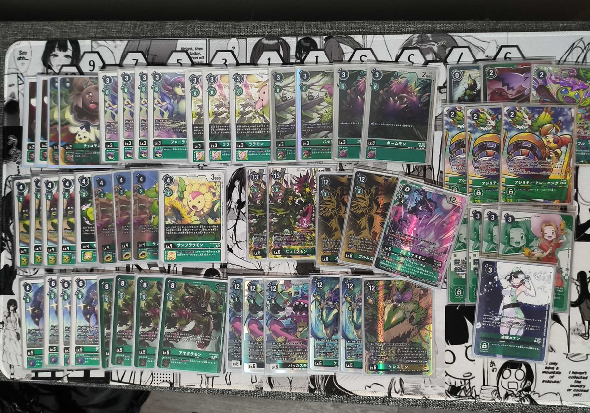 Jesssuki0's tweet photo. 8/7 Digimon Card Game Tamer Battle @Agorahobby   Deck Used: Vegetation 🍀
Participants: 18 (4-0) 
1. TB ⭕️
2. ME⭕️
4. TB ⭕️
5. DATs Ruin ⭕️
#デジカ 
#デジモンカードゲーム 
#digimontcg
HPD into Bloom - Gain 7 - Swing for 4 - Dera untap - Repeat. https://t.co/zVlI0SlwHN