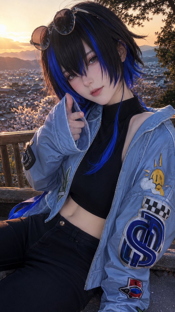 xuan_lune's tweet photo. NTE / Daffodil
#AIイラスト #AIArt #AIGirl #Beauty #potrait #异环 #nevernesstoeverness #NTE #Daffodil #bathroom #cosplay #illustration #denim #jacket #leather #sunglass #Hethereau #milf #waifu #selfie #intimate #sweet #date #skin #POV #sexy #blue #shorthair https://t.co/Ojj6weGx80