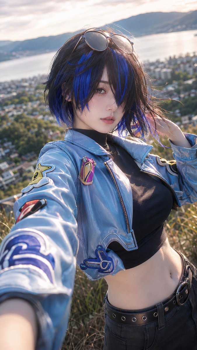 xuan_lune's tweet photo. NTE / Daffodil
#AIイラスト #AIArt #AIGirl #Beauty #potrait #异环 #nevernesstoeverness #NTE #Daffodil #bathroom #cosplay #illustration #denim #jacket #leather #sunglass #Hethereau #milf #waifu #selfie #intimate #sweet #date #skin #POV #sexy #blue #shorthair https://t.co/Ojj6weGx80