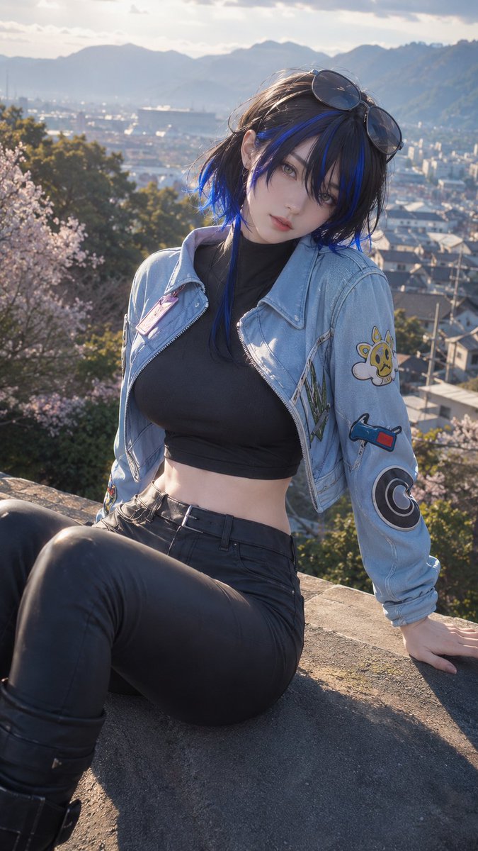 xuan_lune's tweet photo. NTE / Daffodil
#AIイラスト #AIArt #AIGirl #Beauty #potrait #异环 #nevernesstoeverness #NTE #Daffodil #bathroom #cosplay #illustration #denim #jacket #leather #sunglass #Hethereau #milf #waifu #selfie #intimate #sweet #date #skin #POV #sexy #blue #shorthair https://t.co/Ojj6weGx80