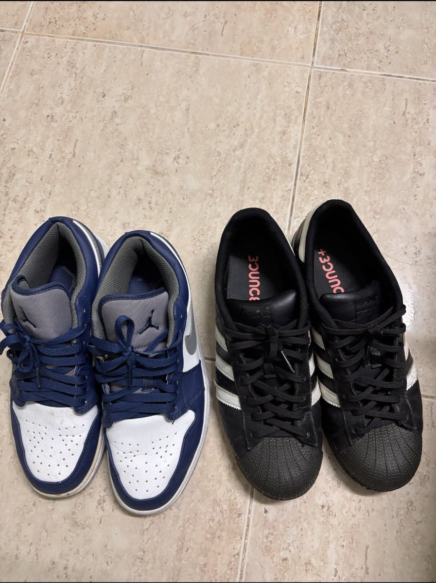 JMzx11's tweet photo. ส่งต่อรองเท้าค่ะ ❤️
🖤คู่ดำ adidas superstar แท้ เบอร์42 
ราคา 690
💙คู่น้ำเงิน Air Jordan 1 Low แท้ เบอร์42 
ราคา 790
ค่าส่ง40 💟 สนใจเดมค้าบ 
#ส่งต่อรองเท้า #รองเท้าผ้าใบ #ส่งต่อadidas #ส่งต่อ #รองเท้ามือสองสภาพดี #ส่งต่อเครื่องสำอาง #ส่งต่อน้ำหอม #ส่งต่อสภาพนางฟ้า https://t.co/AV5I8aTY3q