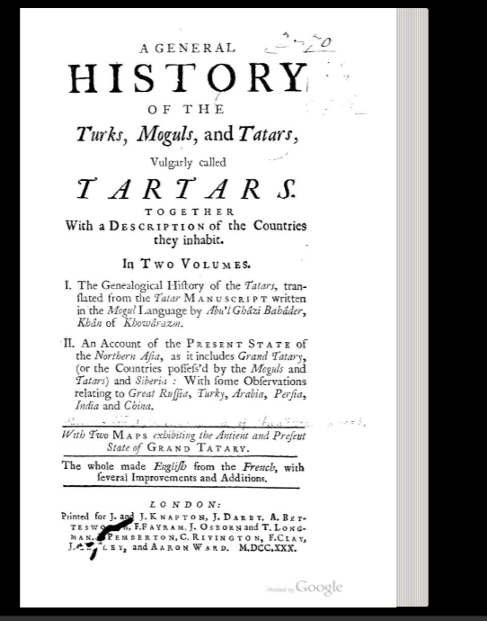KurtArthur12's tweet photo. I couldn't find much info on the two Iberias...

So, I'm reading History of Turks, Mongols and Tartars by a 17th Century Khan.

These books are a goldmine. #IranWar #Israel https://t.co/dB4VpRQIg5