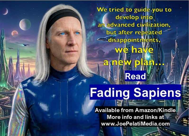jepelati's tweet photo. Were you disappointed in Spielberg's "Disclosure Day".  Get some interesting ideas from reading, "Fading Sapiens", it's about humans as much as aliens. https://t.co/gxxR4RVC4J