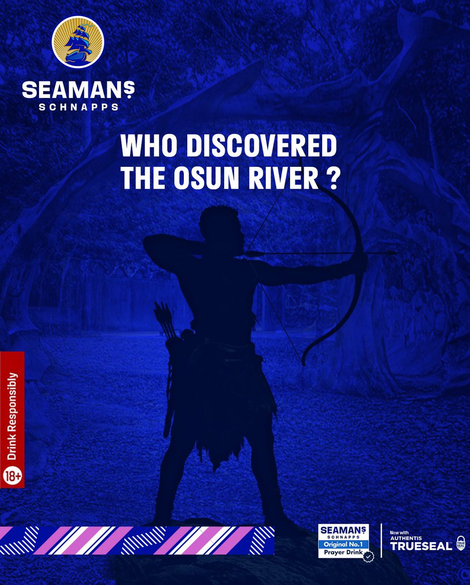 SeamansSchnapps's tweet photo. Do you have a clue who discovered the osun river? Tell us in the comment section below 

#seamansschnapps #truespiritofourculture #osunoshogbofestival https://t.co/N8DvC0rrHW