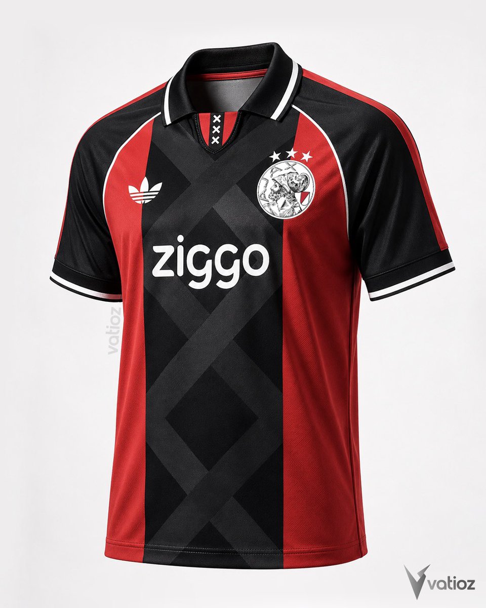Vatioz's tweet photo. Ya se extrañaba hacer un concepto para un equipo europeo.

Imaginando una camiseta de visita para el Ajax x adidas, inspirada en las icónicas tres cruces de San Andrés de Ámsterdam. ❌❌❌ https://t.co/rqM18B8sbo