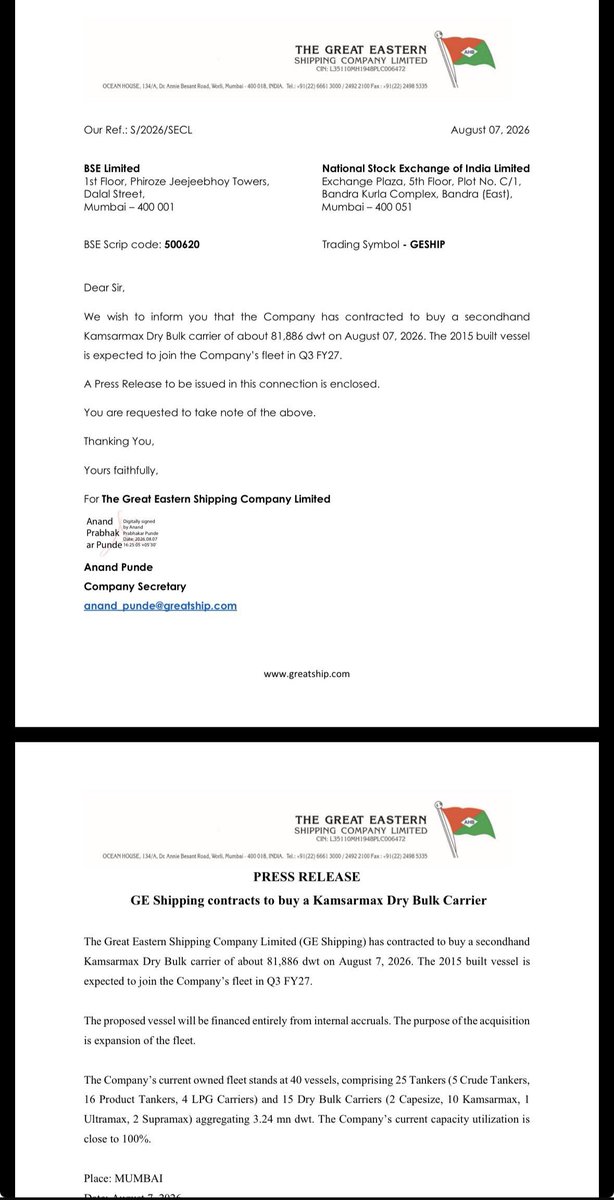 Shzkhan01's tweet photo. Positive news for GE shipping expecting 3-4% gains on Monday. 🤞

#geship https://t.co/qgvv2SepDw