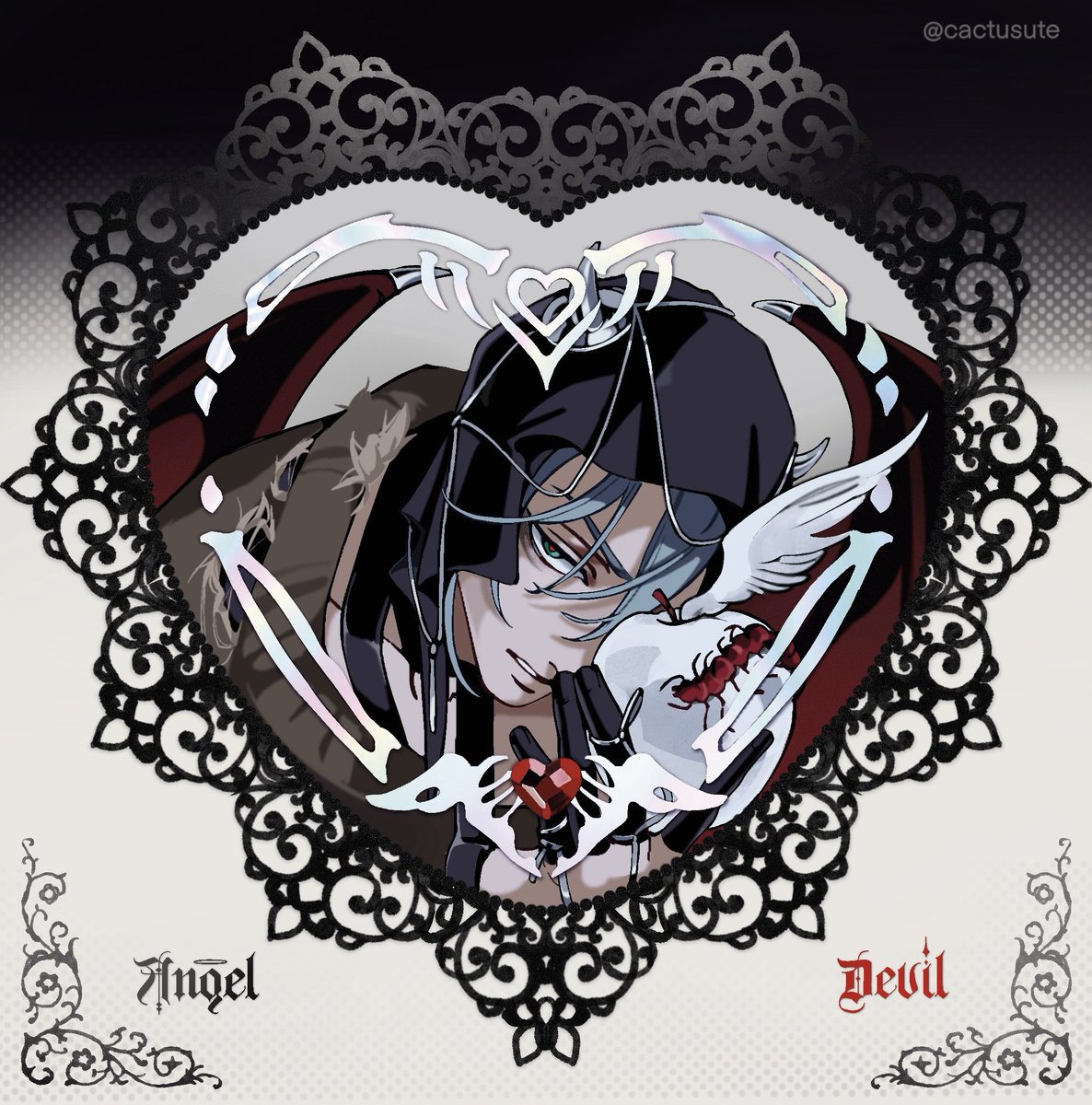 _Cactusute_'s tweet photo. angel &amp; devil
#alnst #alienstage #ivantill https://t.co/etxqJP4etT